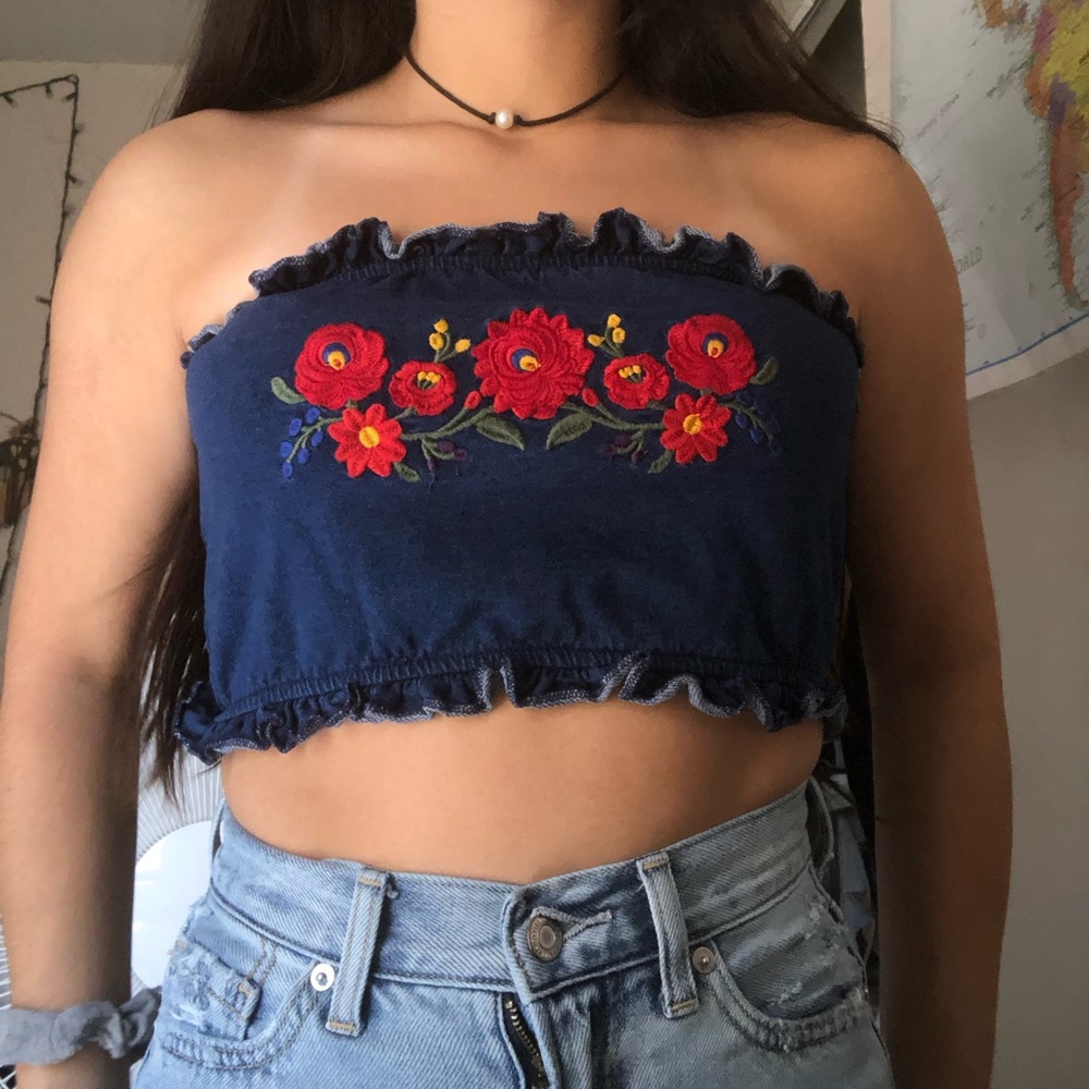 Floral crop top